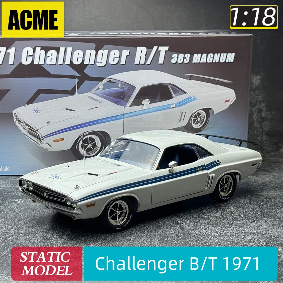 ACME 1:18 1971 Dodge Challenger R/T 383 Magnum Muscle car car model Metal static display piece holiday gift collection