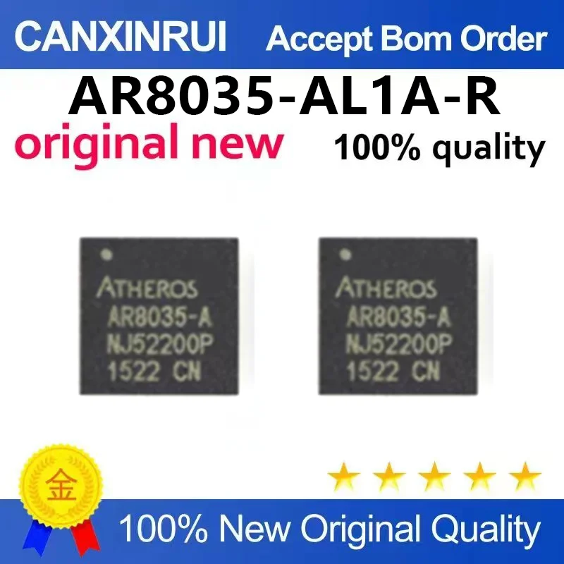 (5pcs-100pcs)New AR8035-AL1A AR8035-AL1A-R packaged QFN40 Ethernet transceiver chip