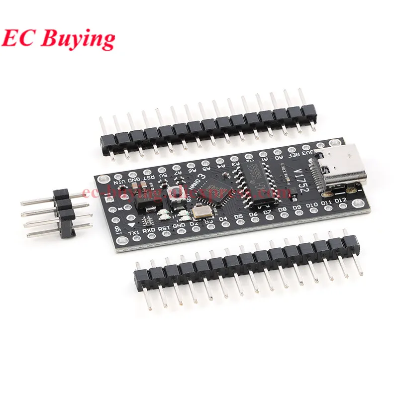 1-10 szt. Nano V3.0 Mini Type-C Micro USB ATmega168P ATmega328P MCU Płytka Rozwojowa CH340 16Mhz Ulepszony Moduł dla Arduino
