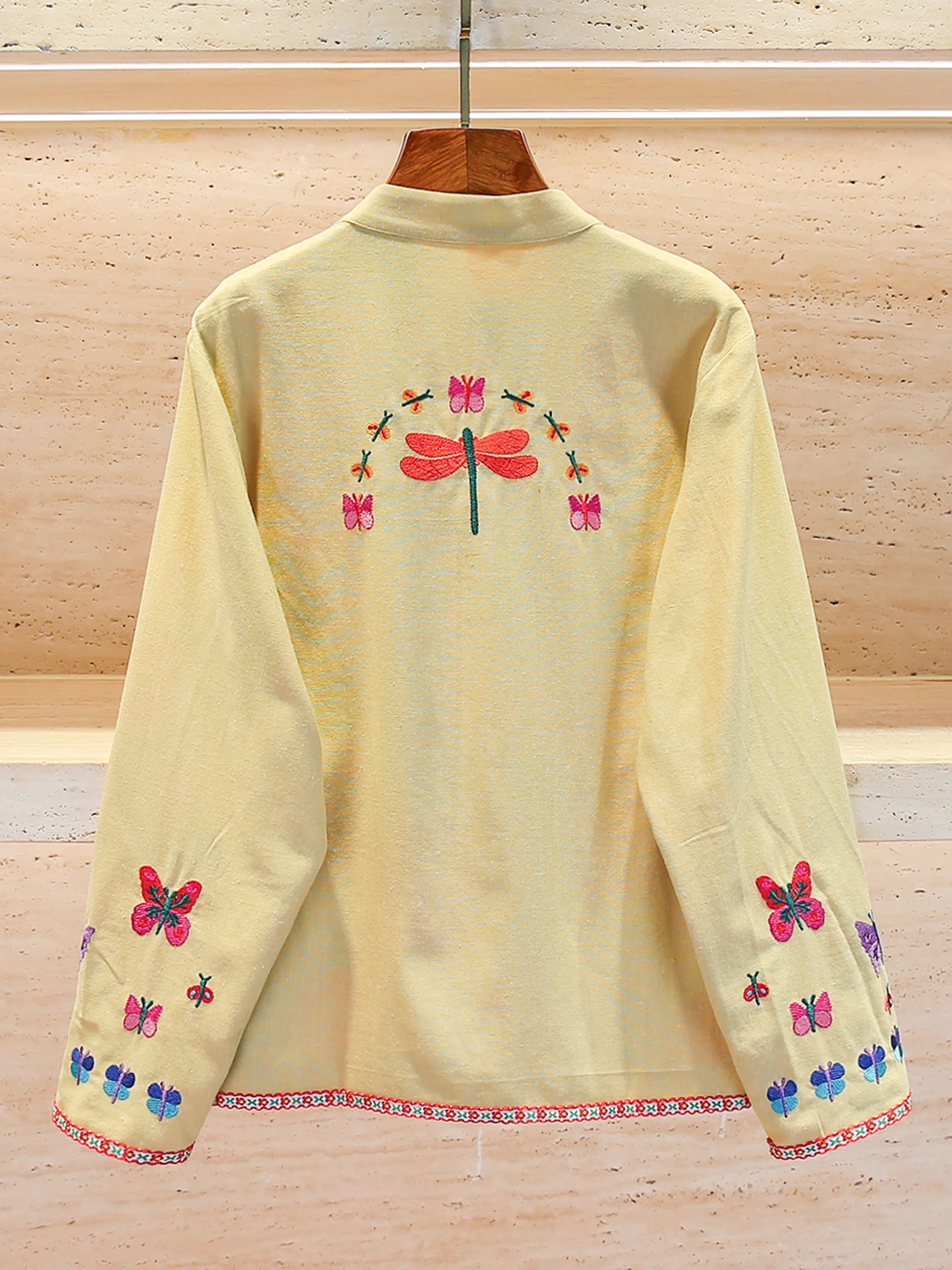 

Ele Embroidered Casual irt Collared Top Women's Faion Autumn 2025 South Oil High-End Women's Clothing