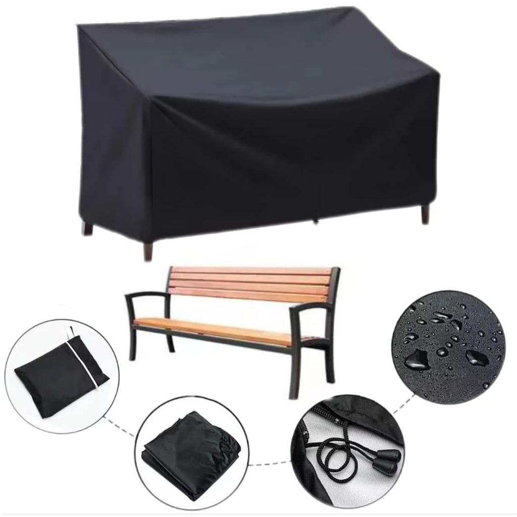 

Outdoor Waterproof Bench Chair Cover Garden Park Patio Chair Cover Furniture Sofa Chair Rain Snow Dust proof Protector Cover