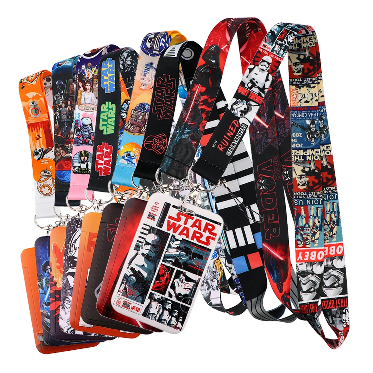 Cool Movie Characters Lanyards ID Card Badge Holder Keychain Neck Straps Anime Key Hang Rope Keyrings Jewelry Accessories Gifts