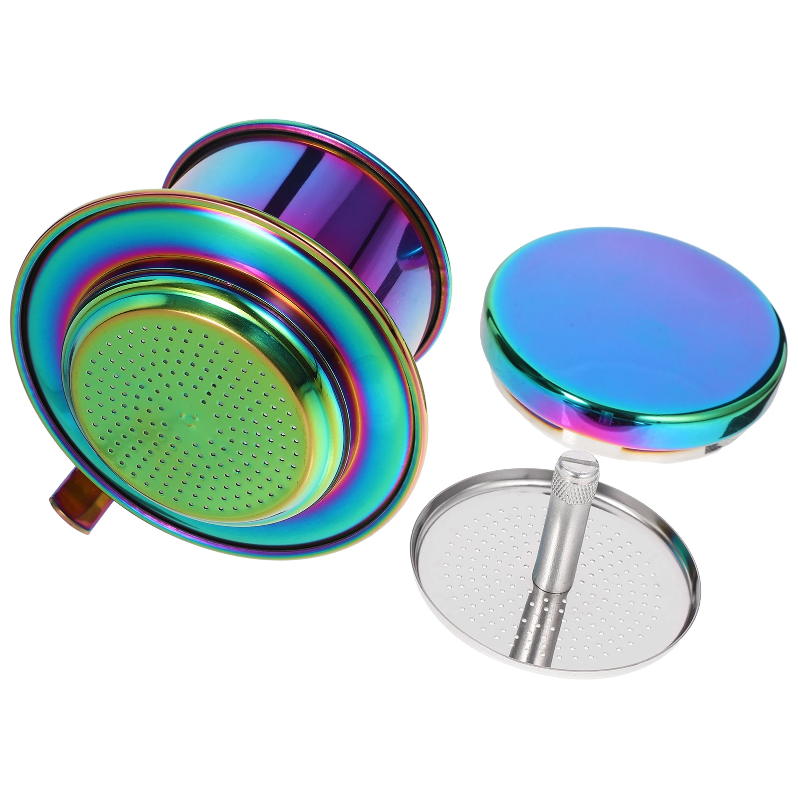 

Drip Coffee Maker Filter Cup Stainless Steel Metal Dripper Compact Size Suitable Home Office Travel Camping Gifts Coffee Making