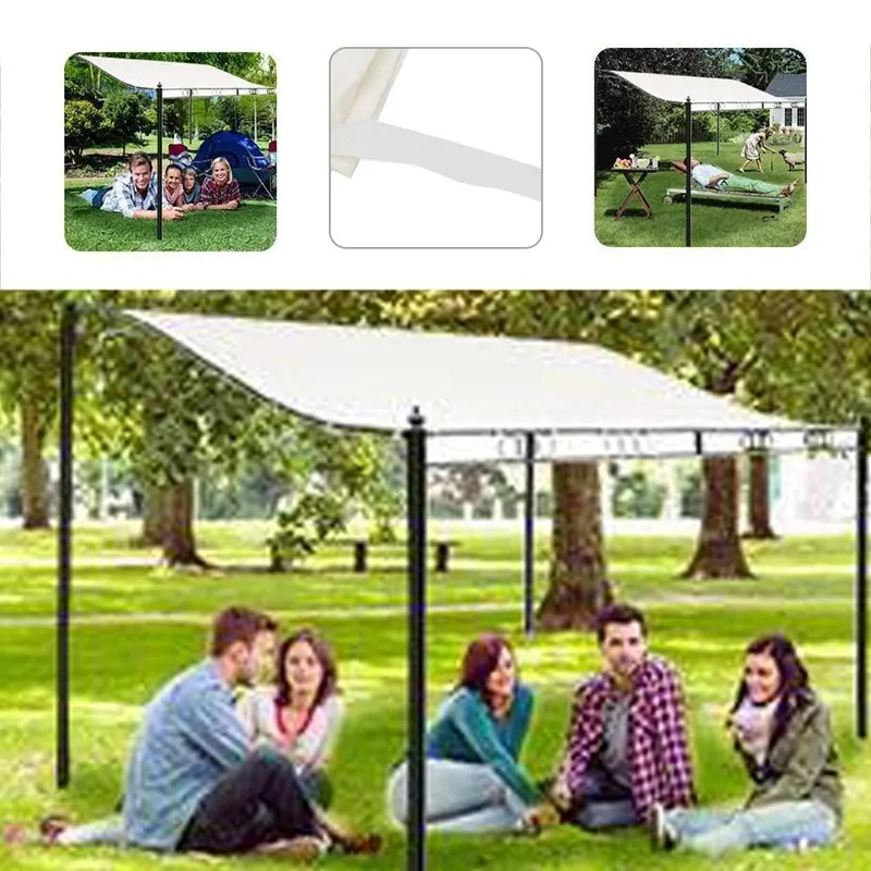 Waterproof Sun Shade Sail Garden Patio Sunshade Roof Sunshade Tent Roof Cover Outdoor Awnings 3x3 3X2.6 2.5x2.6m