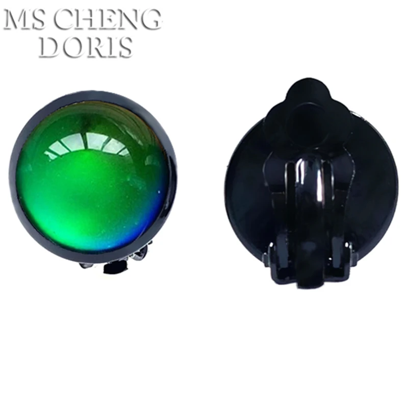 Classic Temperature Change Color Mood Earrings Hot Sale Jewelry Smart Discolor Stud Earrings Best Gift For Friends