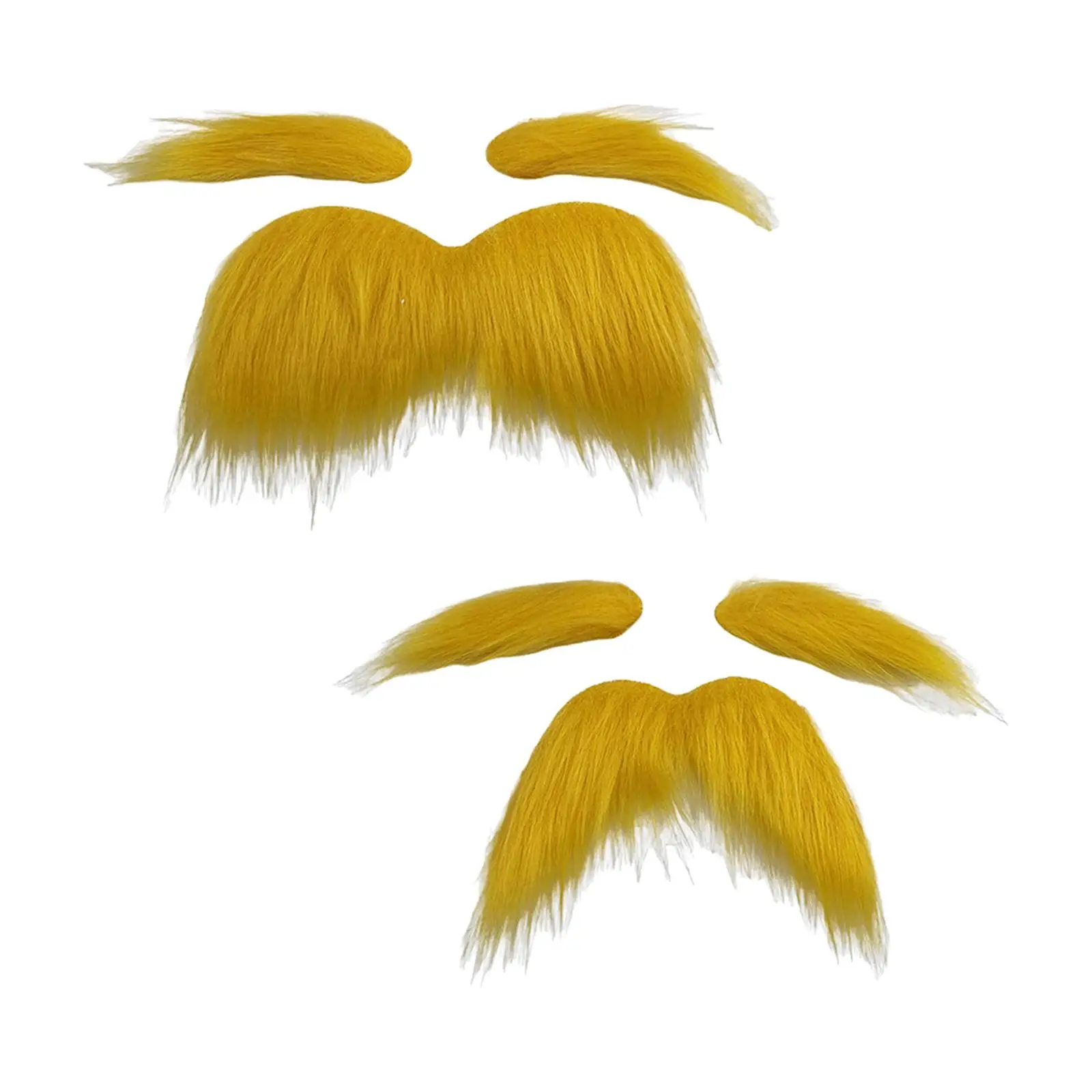 False Eyebrow and Beard Set Dress up Women Men Festive Costume Accessories