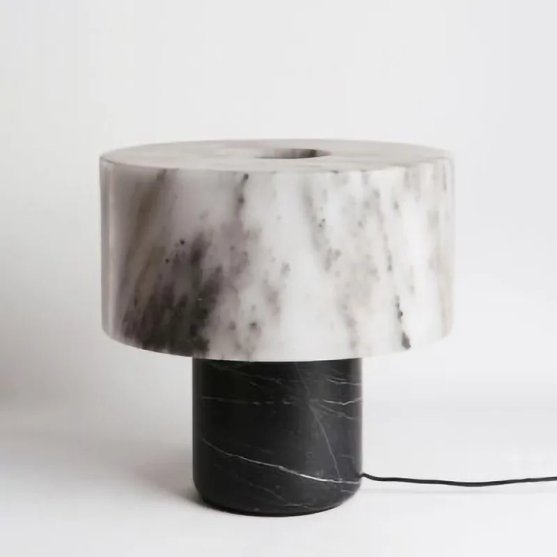 Nordic modern marble table lamp resin table lamp living room bedroom sofa bedside