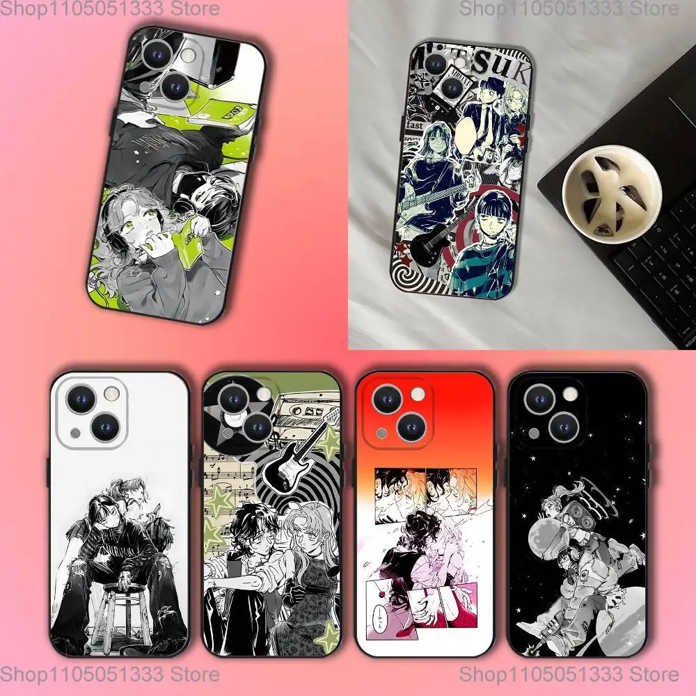 

Tgswiiwagaa MitsuAya Phone Case For iPhone 16,15,14,13,12,11,Pro,XS,Max,XR,Plus,E,SE4,Mini Black Soft Cover