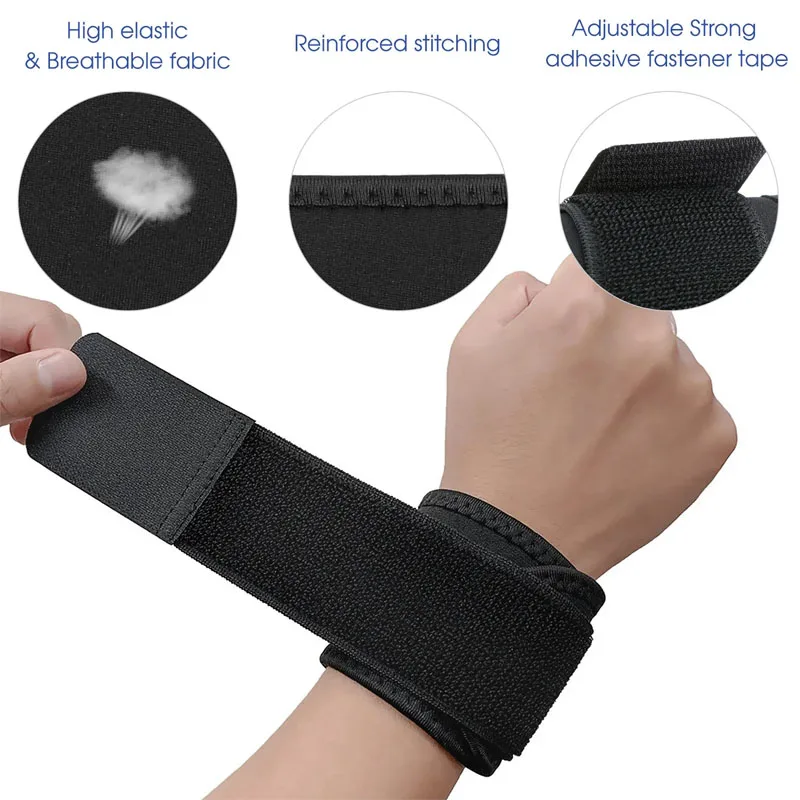 

Hand Wristbands Adjustable Fitness Strength Bandage Support Gym Wraps Brace Wrist-Band for Sports Volleyball Fitness