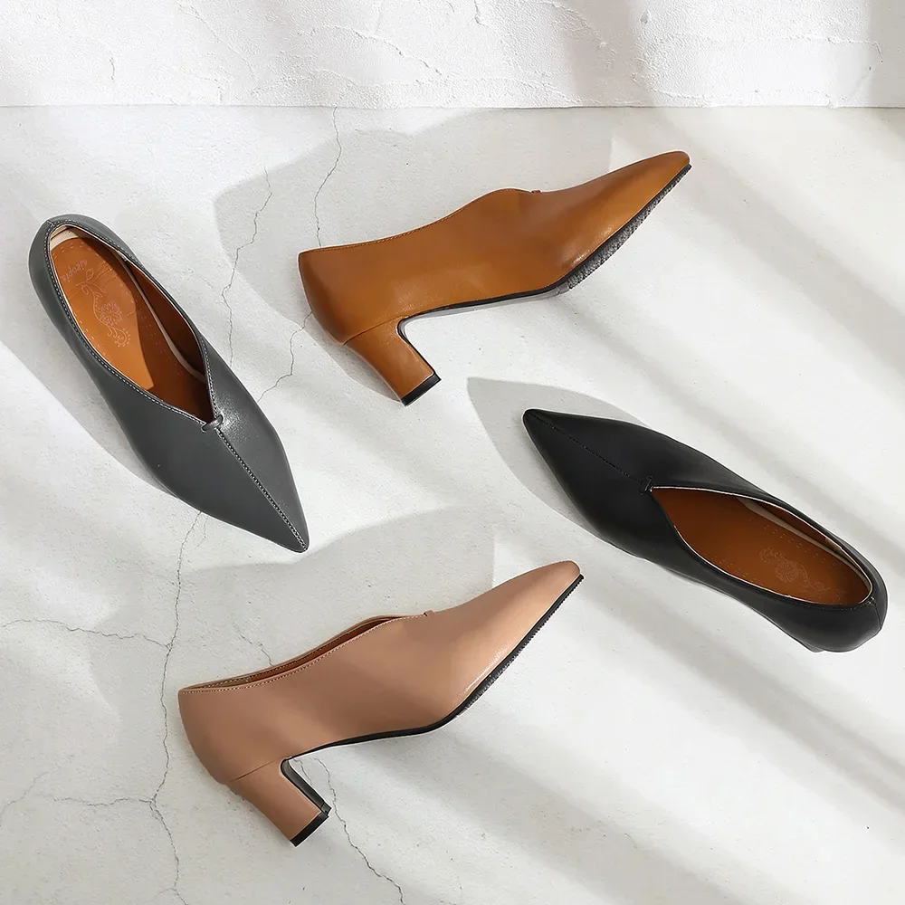 العلامة التجارية الجديدة مثير أسود براون النساء مضخات الزفاف بريق عالية الكعب مربع أحذية سيدة زائد حجم كبير صغير 28 30 43 46