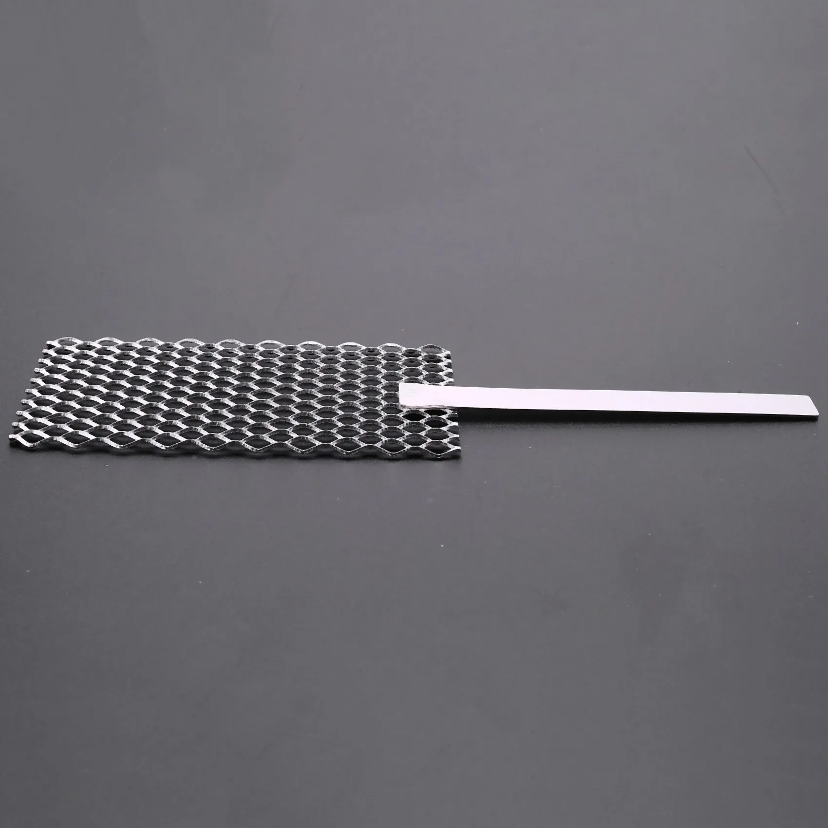 20 x 5Cm Mesh Platinized Titanium Anode Rhodium Jewelry Plating Plater Tool Mesh with Handle Jewellery Tool for Jeweler