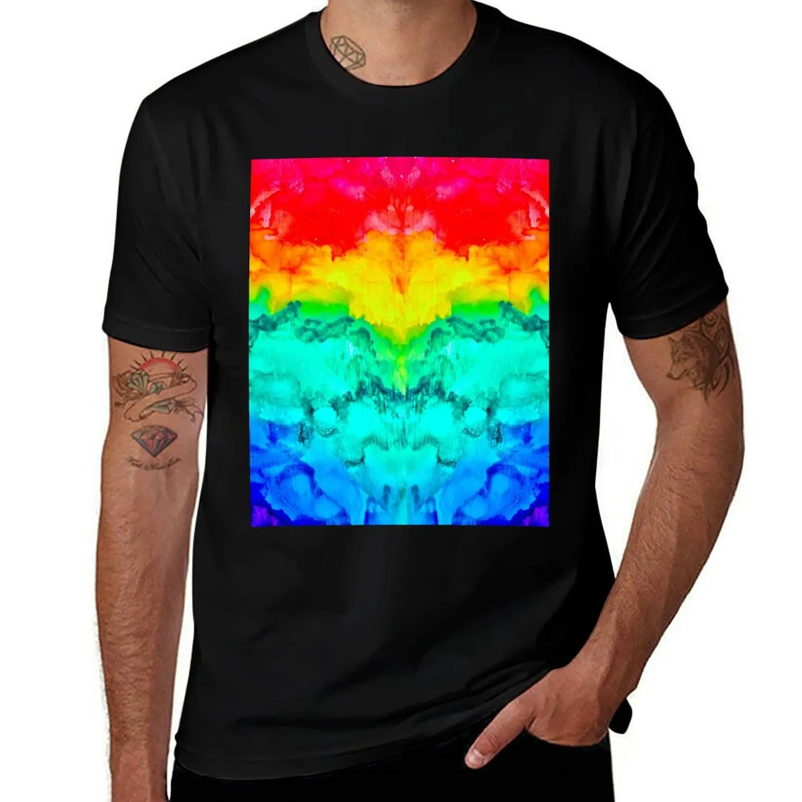 

Alcohol shirt shirts Ink man Print g man men tees essential Rorschach” “Rainbow t for t shirts for T-Shirt t graphic