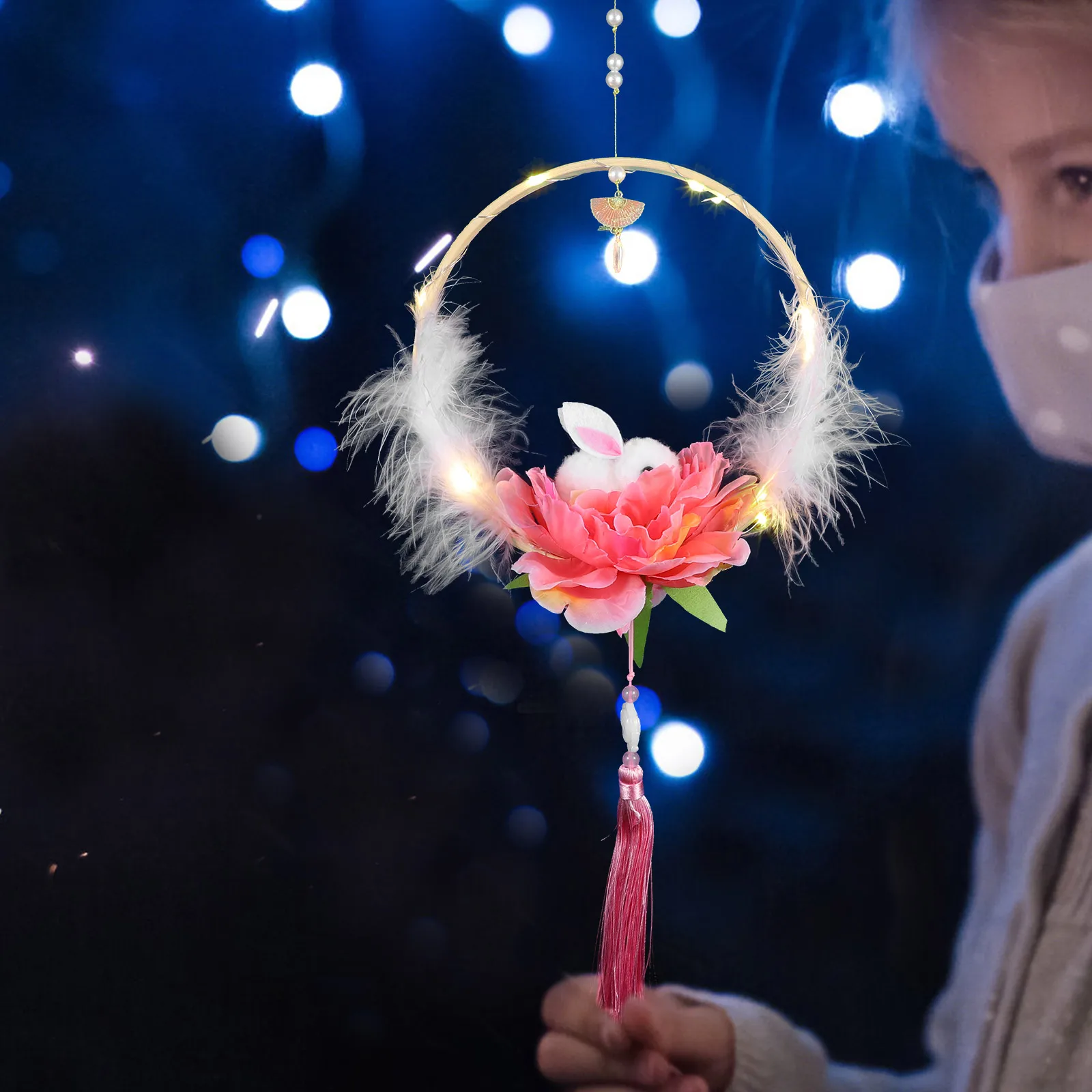 

Jade Rabbit Lantern Decorative Spring Festival Lanterns Lunar New Year Decorations