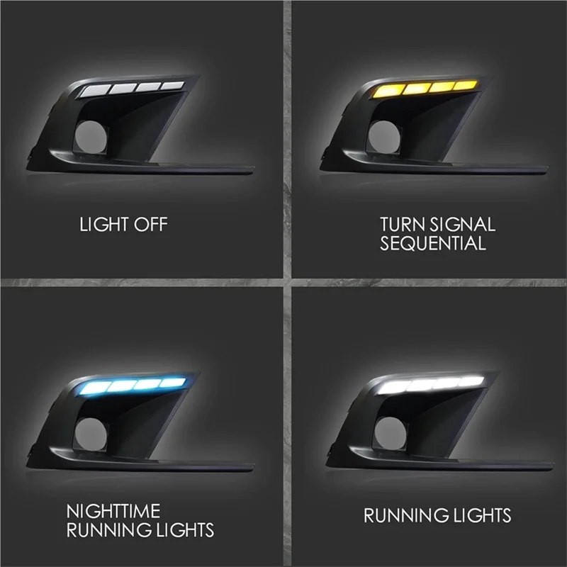

AT92-LED дневные ходовые огни (DRL) Янтарный указатель поворота синий противотуманный при слабом освещении для Honda Civic 11th 2022 2023