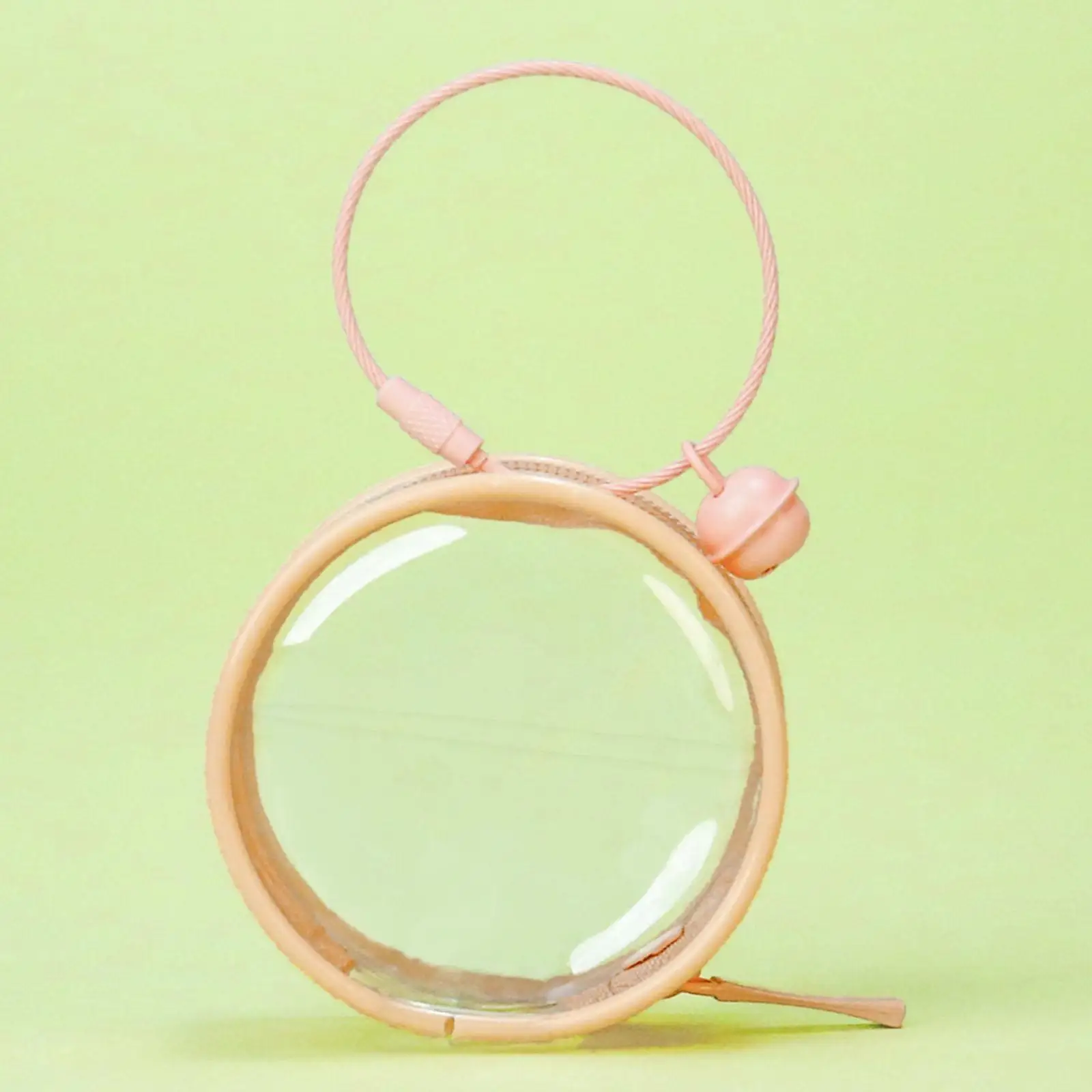 حقيبة تخزين الدمية الشفافة، حقيبة عرض صغيرة من مادة PVC لشخصية عرض ملحقات دمية السفر #3