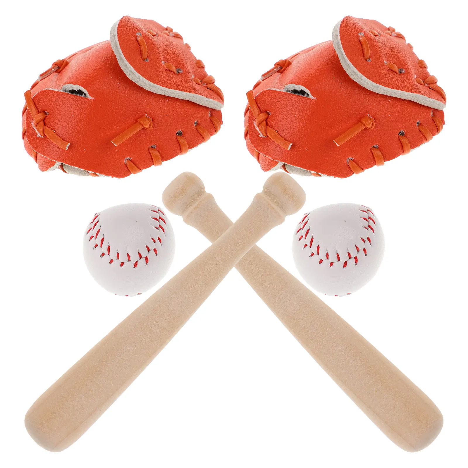 2 Zestawy Pokrowce na Piłki Baseballowe i Softballowe Miniaturowy Domek Zabawka Dom dla Lalek Akcesoria Sportowe Narzędzie