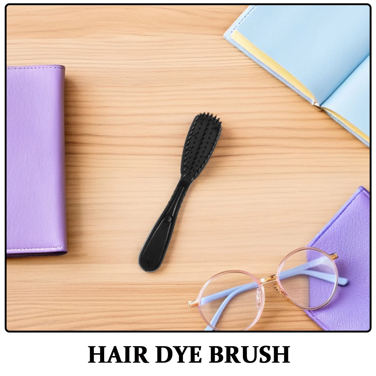 12Pcs Hair Dye Brush Oval Applicator for Salon and Home Hair Dye Coloring Comb Kit Precision Coverage Plastic Comb
