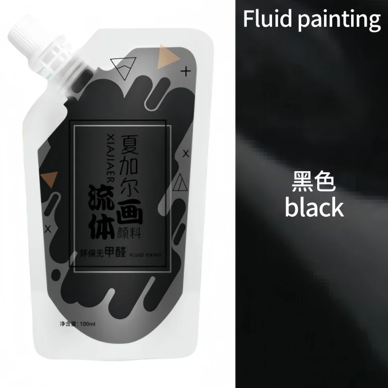 100 ml/multi-color xiajiaer vloeibare verf acrylverf zak gewelddadige beer DIY decoratieve schilderkunst vloeibare vloeibare kleurstof