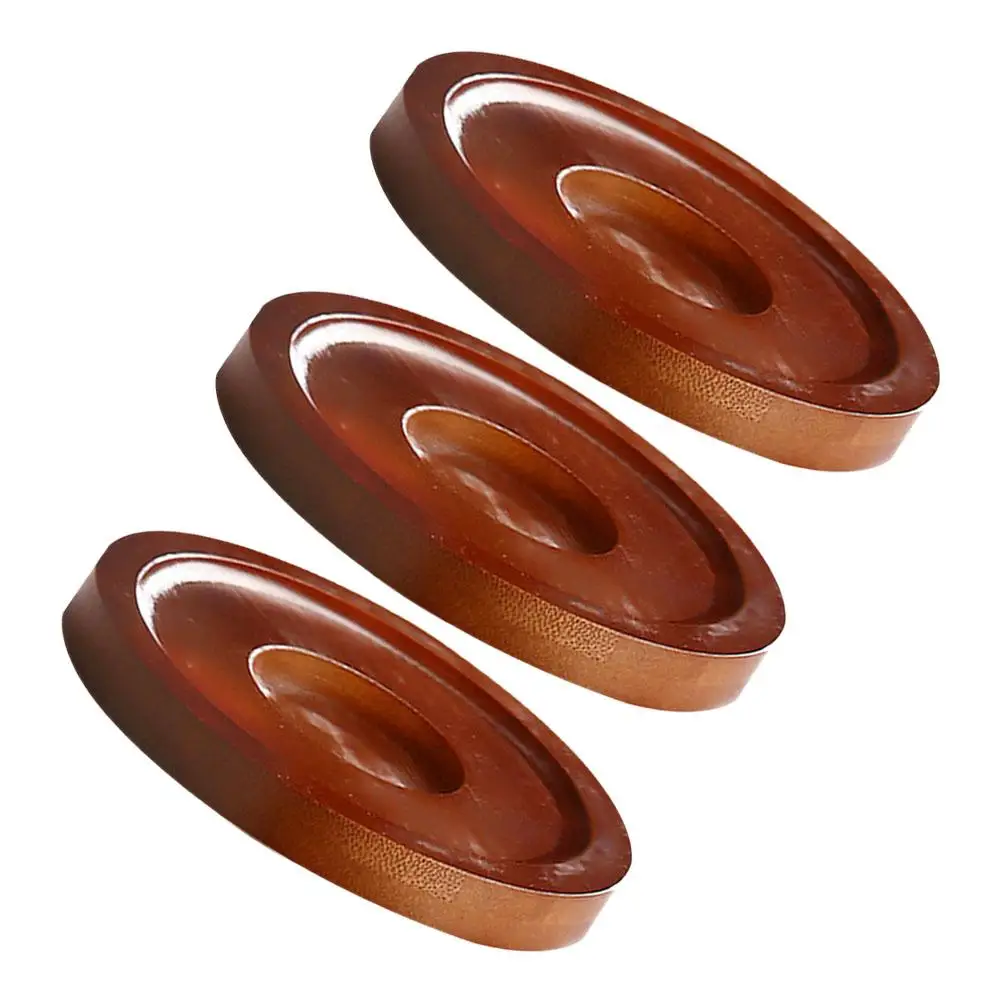 

3 Pcs Rotating Coaster Wood Round Whiskey Glasses Pad Drinking Protective Coffee Home Cup Mats Anti Skid Table Decor