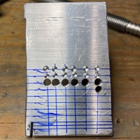 652F High Speed Steel Countersink Drill Bit, 6Pieces Crafting DIYer Projects 1/1.5/2/2.5/3/5mm for Metalworking Woodworking