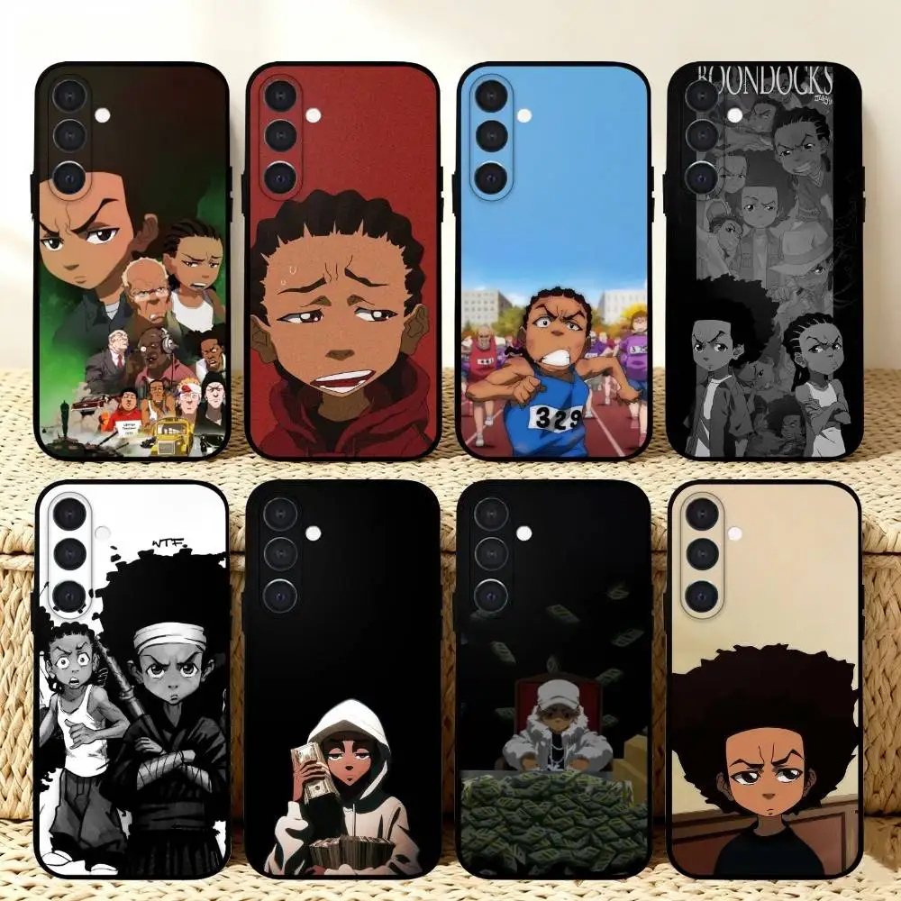 

T-The-B-Boondocks Phone Case For Samsung A73,A21s,A22,A31,A32,A52,A53,A71,A80,Soft Black Shell