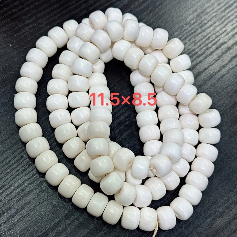 

Old Oily Ox Bone 108 Beads Tibetan Buddha Beads Bracelet Accessories Long Chain