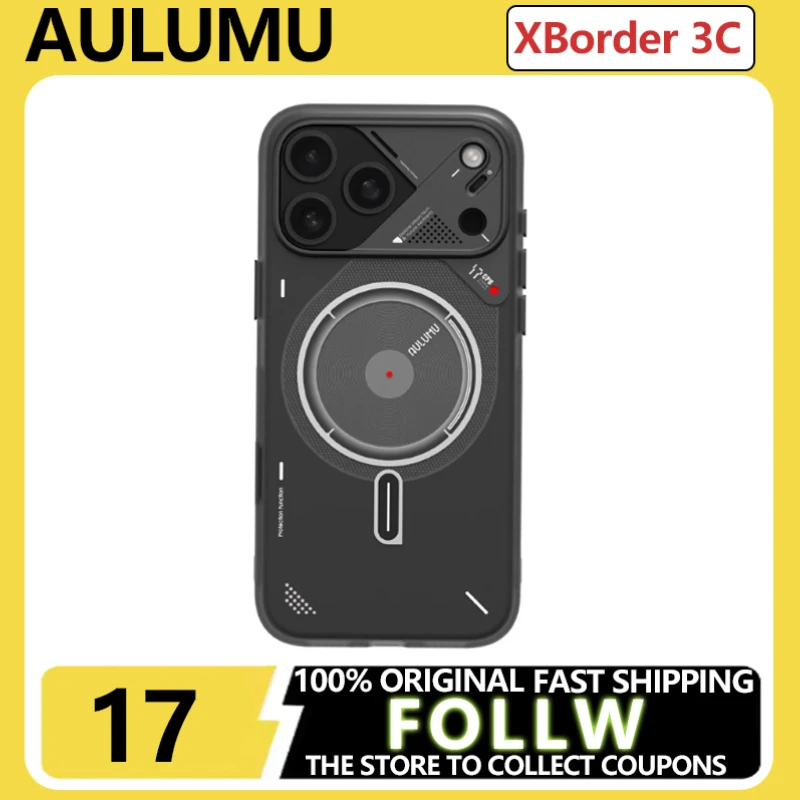 

В наличии чехол AULUMU для IPhone 17 Pro Max, светящийся полупрозрачный матовый чехол, кнопка камеры, полная защита, магнитный чехол MagSafe