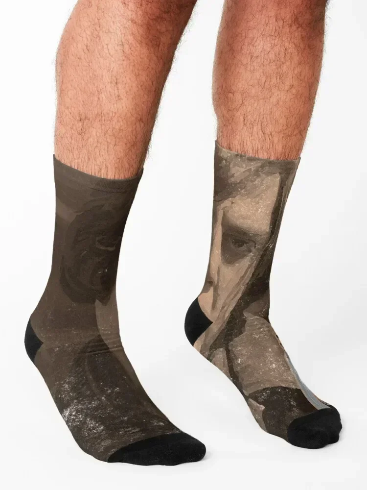 No Country For Old Men - Anton Chigurh - Javier Bardem - Friendo Socks funny gift new in's football snow Socks Female Men's