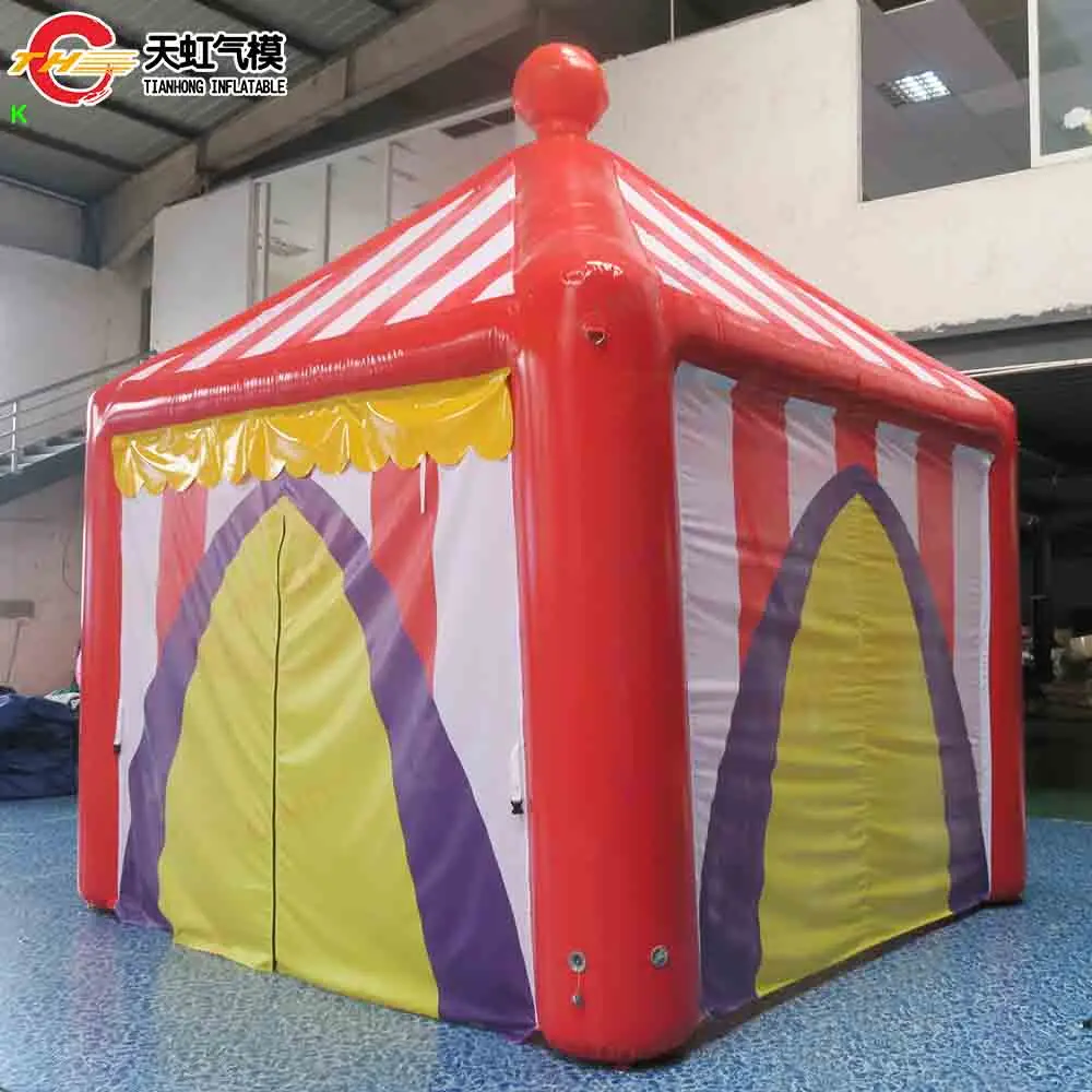 Szybka wysyłka Namiot Cyrkowy 4x4m Zewnętrzny Nadmuchiwany Namiot na Targi Powietrzoodporny Namiot Ogrodowy