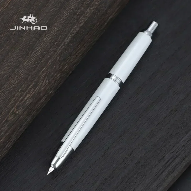 Imagem -06 - Jinhao 10 Imprensa Caneta Fonte Elegante Luxo Caneta de Tinta f ef Nib Escrita Caligrafia Canetas com Conversor Material Escolar Papelaria