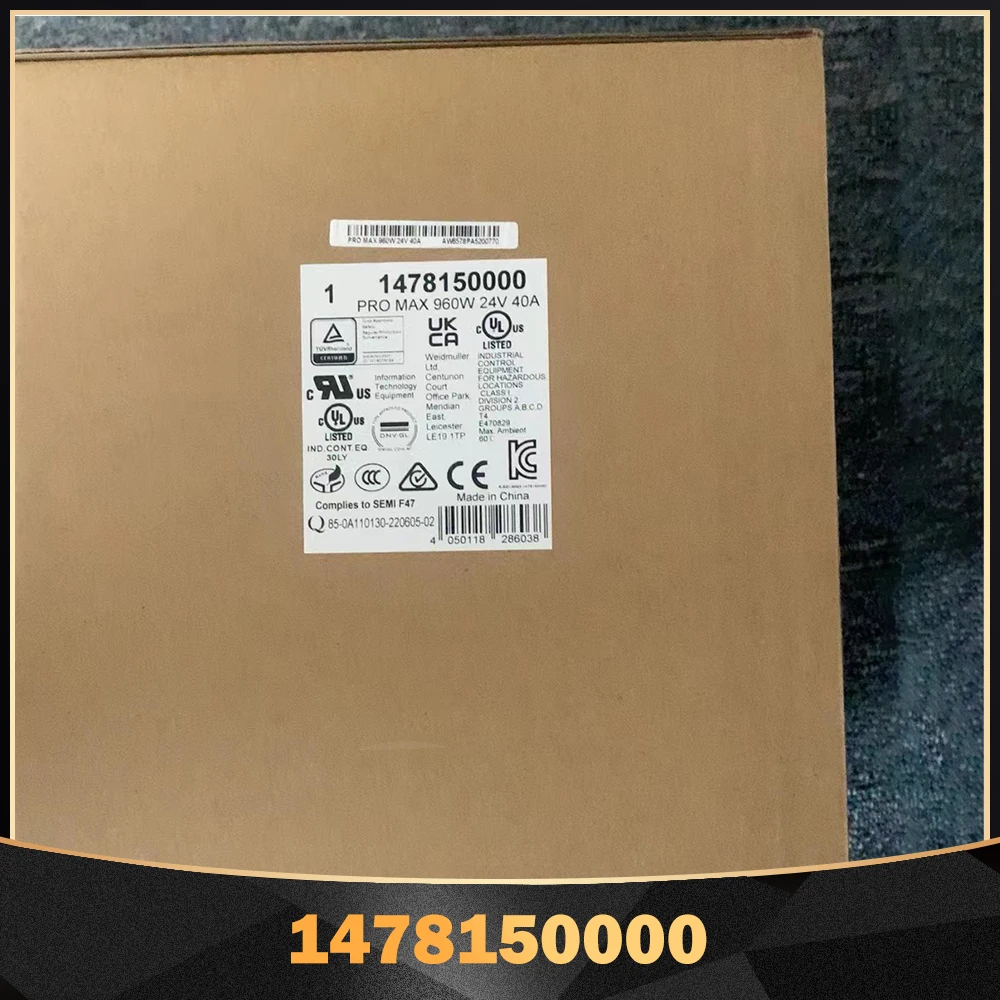 

1478150000 For Weidmuller Switching Power Supply PRO MAX 960W 24V 40A