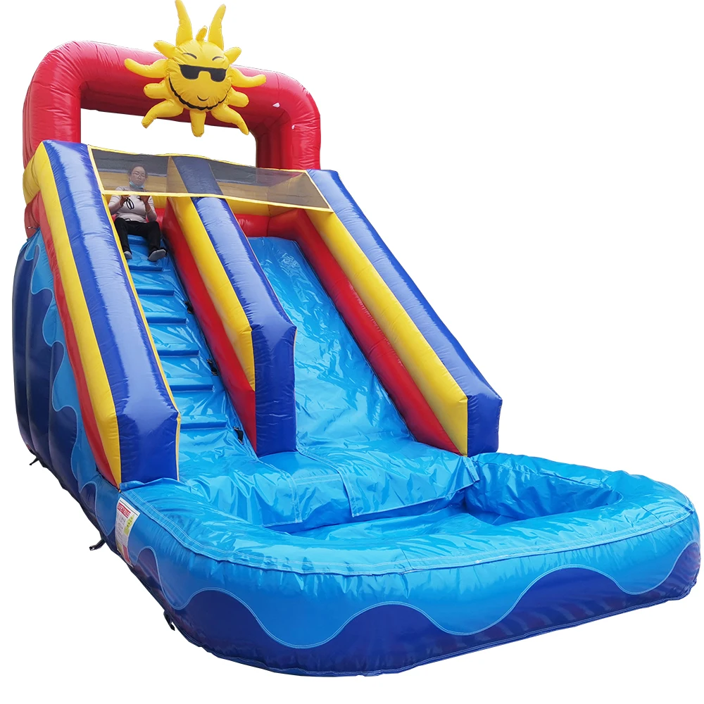 

Commercial Grade Kids Rental Event Inflatable Water Slides Sunshine for Pool for Kids and Adults