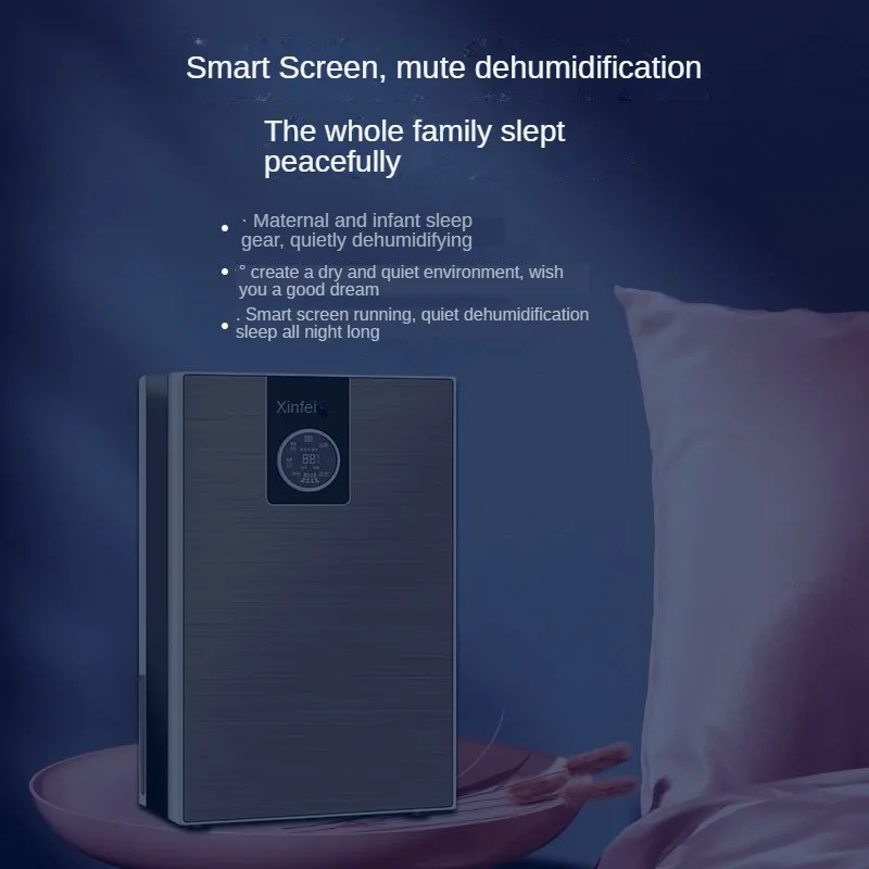 LED Display Controle Remoto Temporizador, temperatura personalizada, desumidificação silenciosa, pode ser conectado a uma mangueira de água