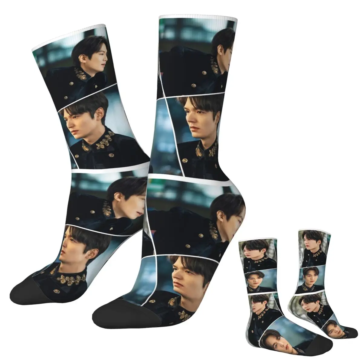 لي مين هو الملك وسيم الكولاج الجوارب Harajuku جوارب عالية الجودة كل موسم الجوارب الطويلة اكسسوارات هدايا عيد الميلاد