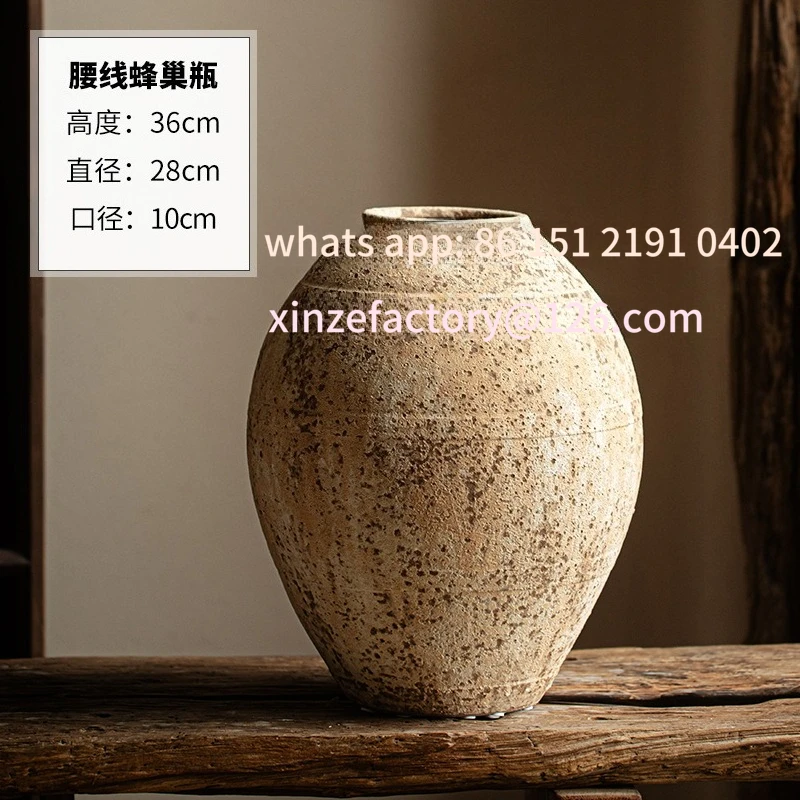 

Customizable Yousani Pure Dried Flowers, Handmade Ceramics, Home Decorations, Vintage Ceramic Vase, Rough Style, Wabi Silent