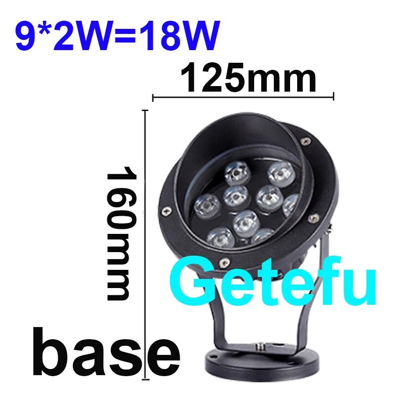 Led Landschapsverlichting 12W 18W 24W Buiten Schijnwerpers Spike Spotlight Dc 12v 110V 220V Tuinlamp Rgb Led Gazon Licht Boom Lamp