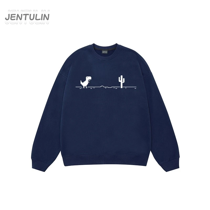 

Harajuku Trend Network Malfunction Little Dinosaur Sweatshirts Y2K Fashion Casual Hoody Hip Hop Retro Streetwear Hoodies Unisex