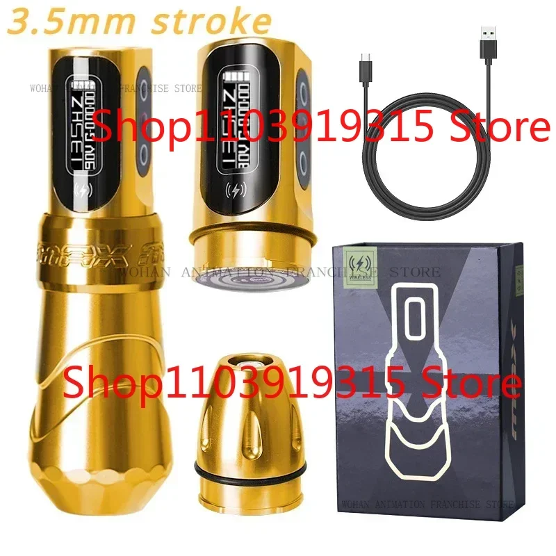 

FK Iron Flux Max, новый стиль, популярная профессиональная беспроводная роторная машина для татуировки, ручка 3,5 мм, 4,0 мм, ход 4,2 мм, художественный дом