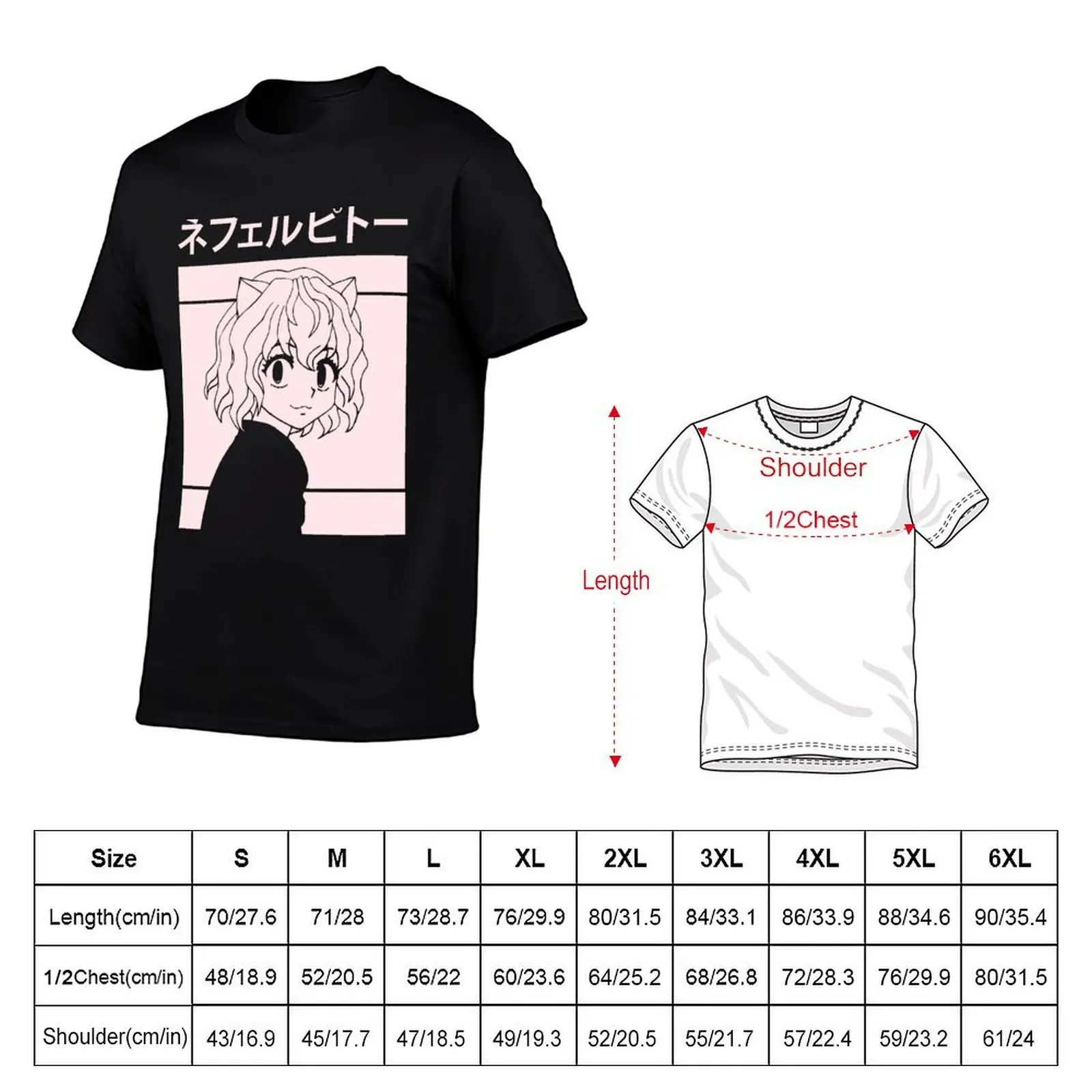Neferpitou T-Shirt Summer Casual Loose T-Shirt