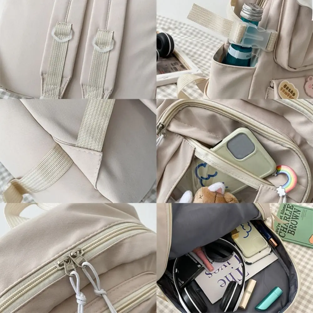 Multifunctional Waterproof Book Bag Nylon Large Capacity Backpack School Bag Travel