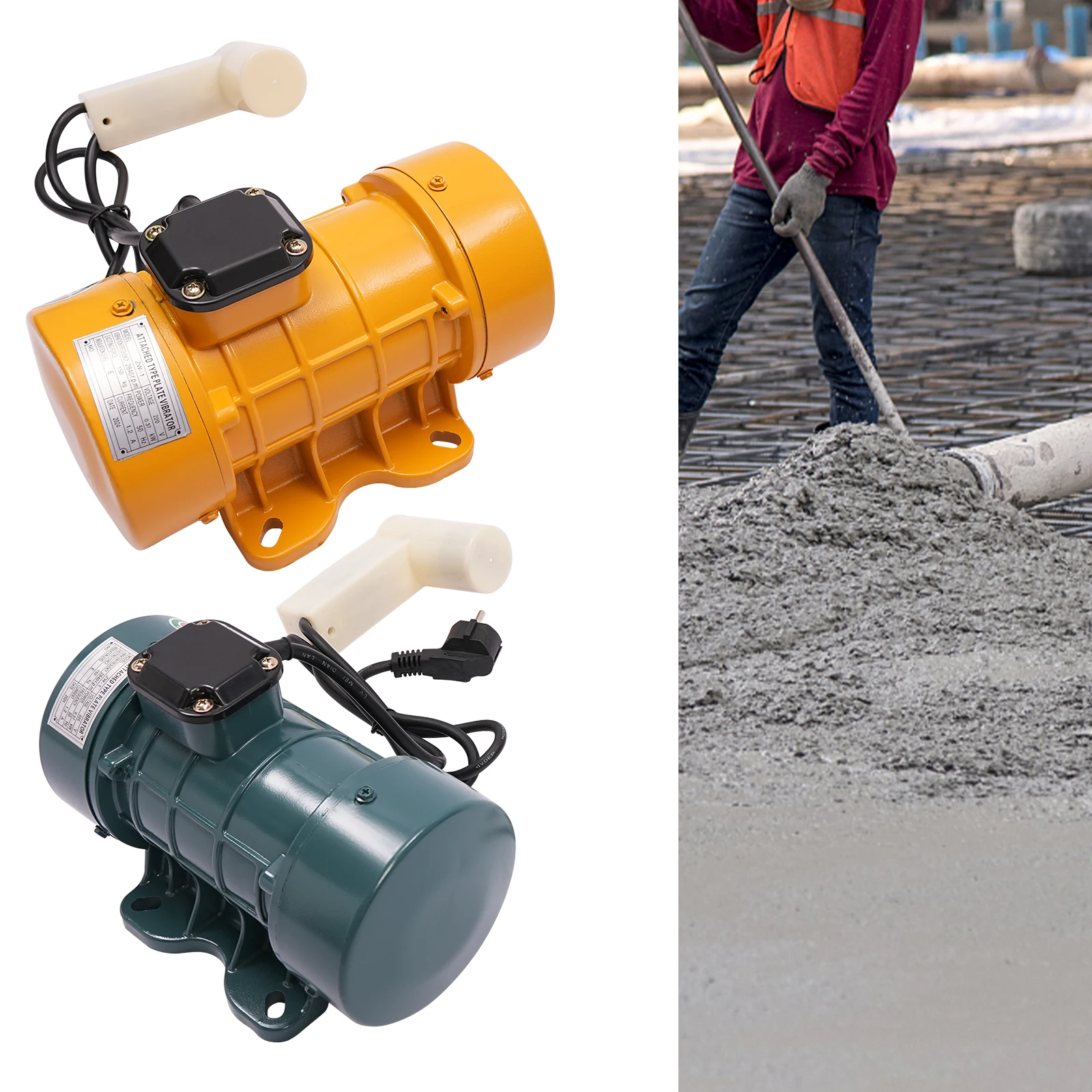 

370W Vibration Motor 110V/220V Concrete Cement Intensive Vibrator Motor Concrete Compressor Vibration Motor 2840 rpm Zw-3.5