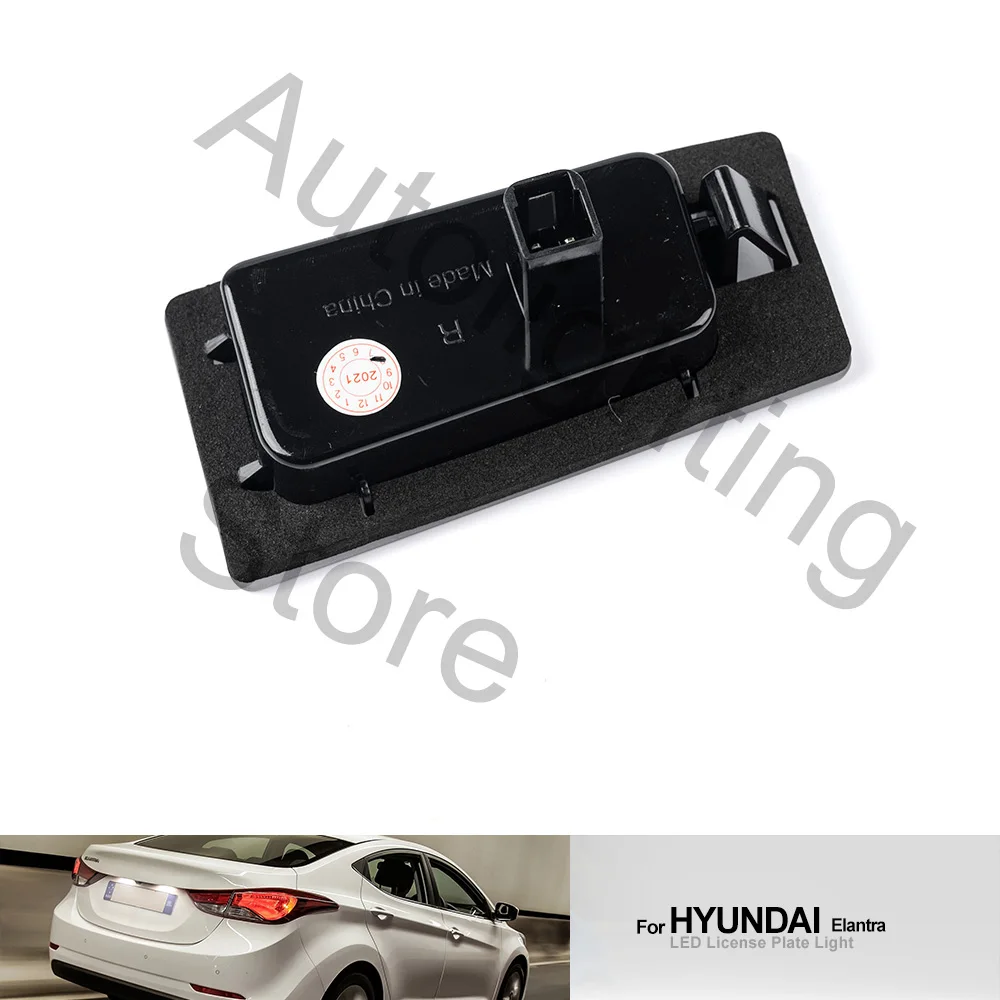 2PCS LED License Number Plate Lights Lamps For Hyundai Accent i30 Elantra Solaris Sedan Kia Rio Cerato Forte Ceed Optima