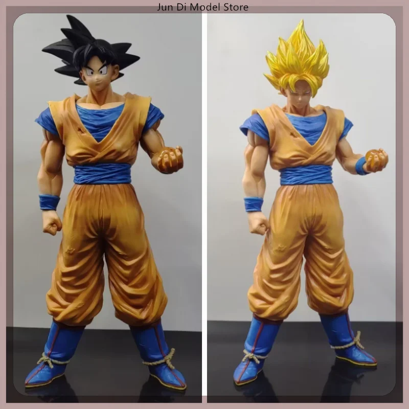 

31cm Dragon Ball Super Saiyan Goku Take The Dragon Ball Anime Figure Model Statue Boy Collection Desktop Decoration Ornament Toy