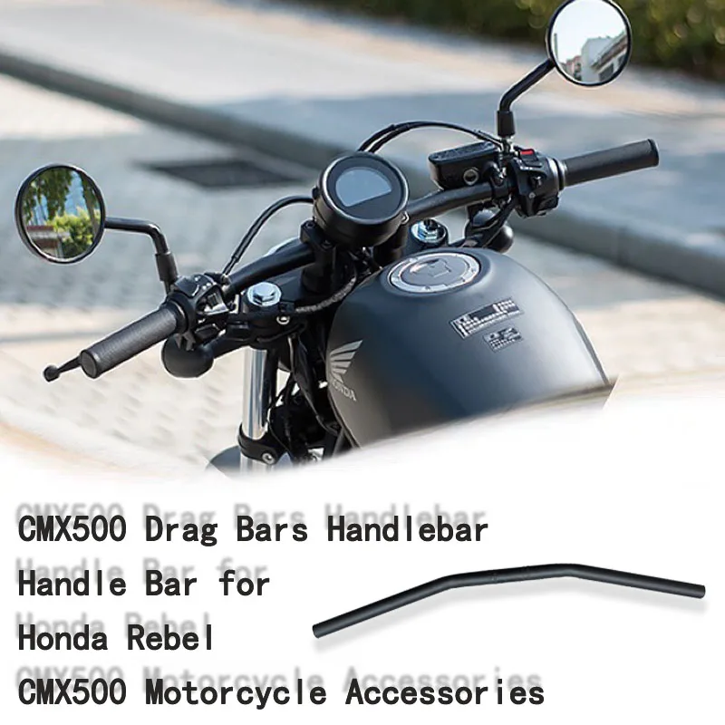 All style of handlebar with extended cable for Honda REBEL 300 500 CMX 300 500 handle bars handlebar rearview mirror