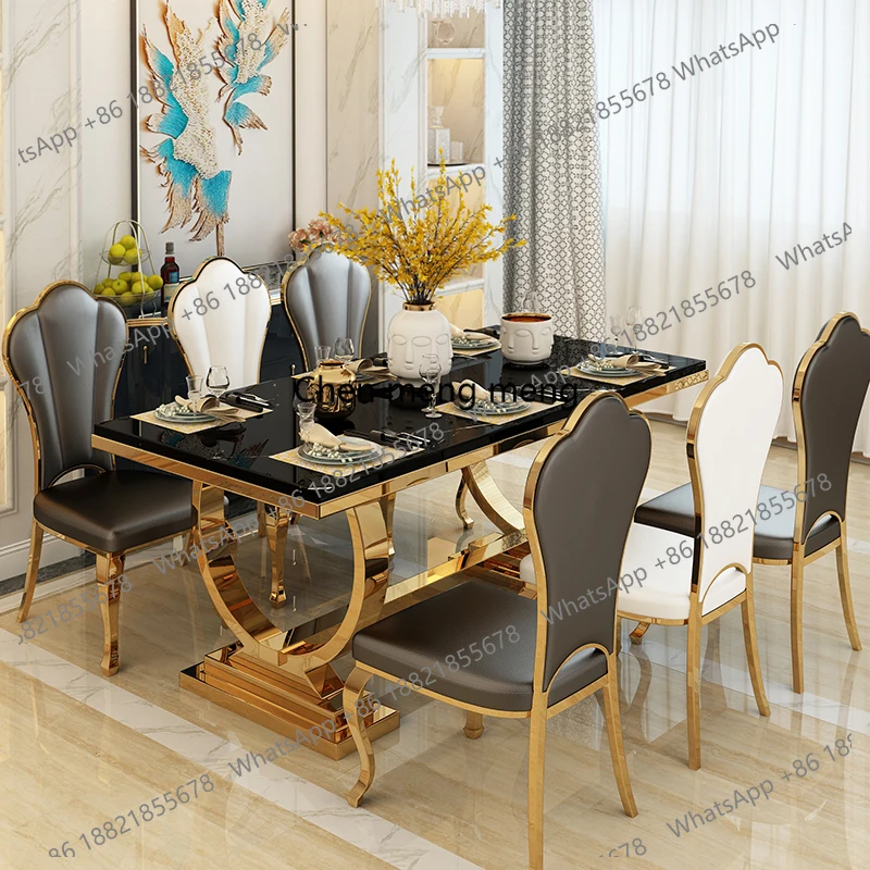 

Small Space Marble Dining Tables Design Deco Gold Nordic Luxury Dining Tables Kitchen Modern Mesas De Comedor Furniture Home