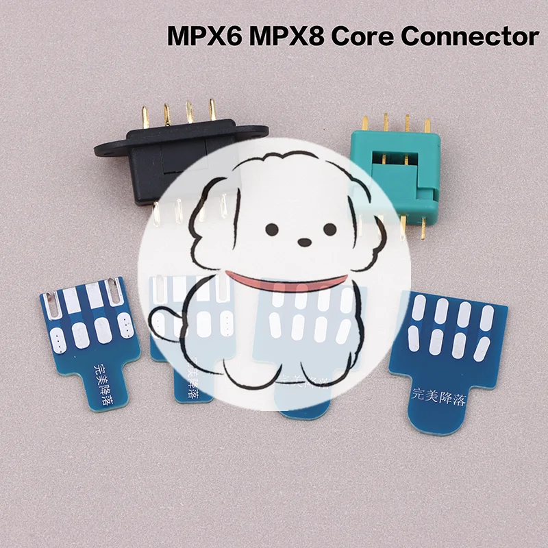 

Комплект разъемов MPX 6/MPX8 с платой для пайки для радиоуправляемых авиамоделей, запчасти для турбин, детали для реактивных двигателей, разъемы VTOL