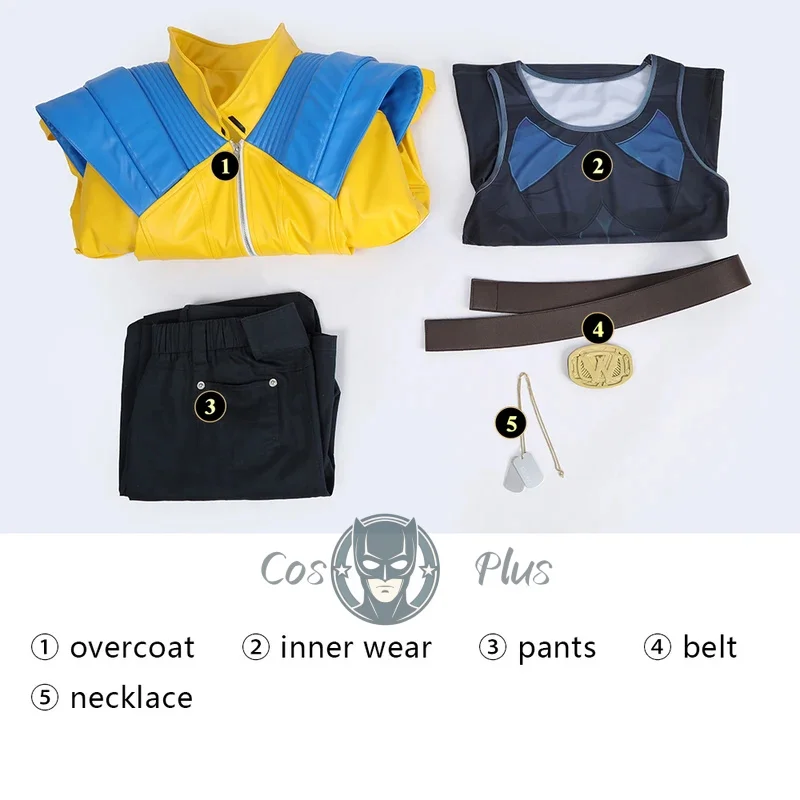 أزياء المنافسين ولفيرين التأثيرية للرجال سترة بانت خارقة أزياء منافس لوجان معطف الزي الذكور ملابس الهالوين مجموعة كاملة للحفلات