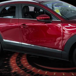 For MAZDA CX-30 body trim modified bright silver special door trim sticker Explosive new products New arrivals New Listing
