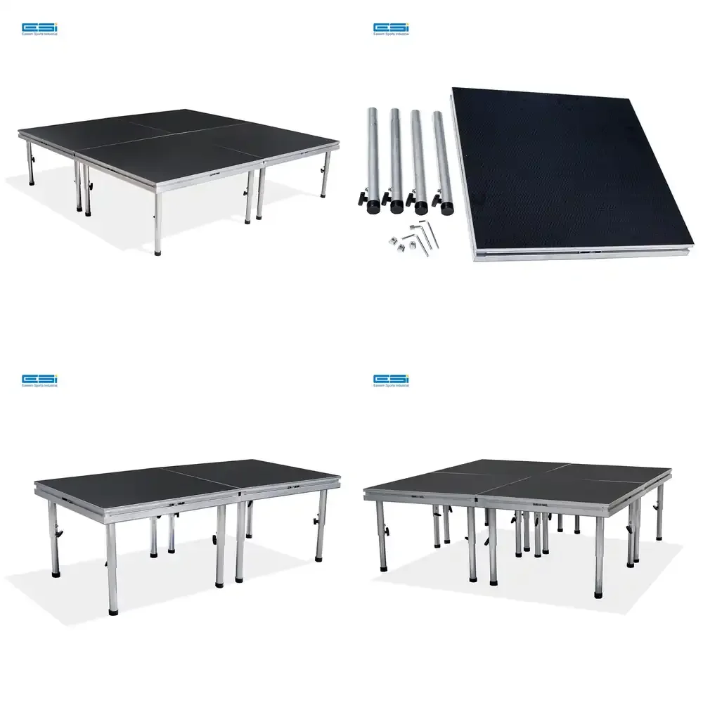 ESI Quicklock Staging 8'X8' Indoor/Outdoor Stage System Event Stage Platform Fo…