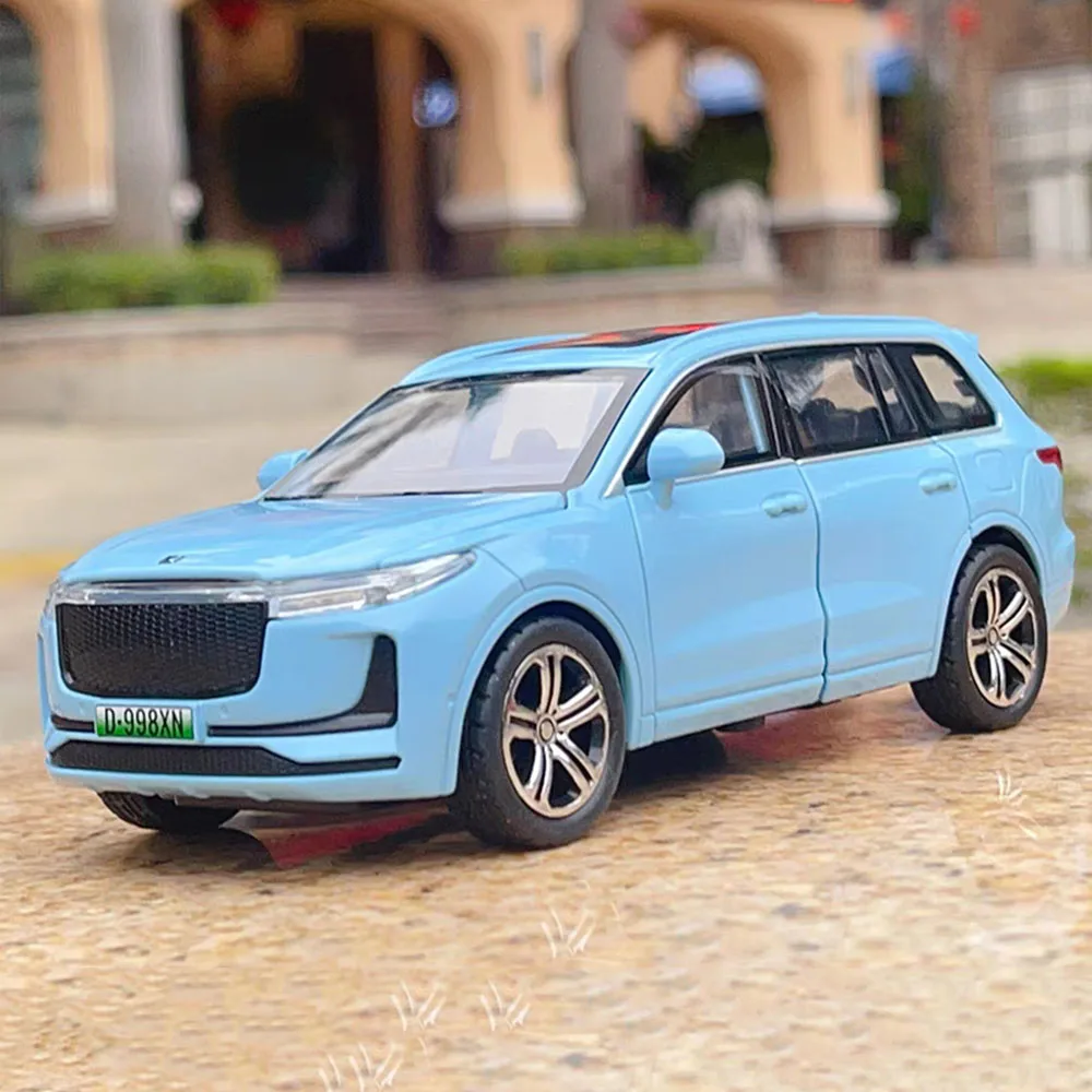 

1:32 Leading Ideal ONE Cars Models Toys 6 Doors Opened New Energy Vehicle with Light Sound Miniature Car for Kids Festival Gifts